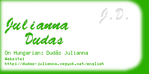 julianna dudas business card